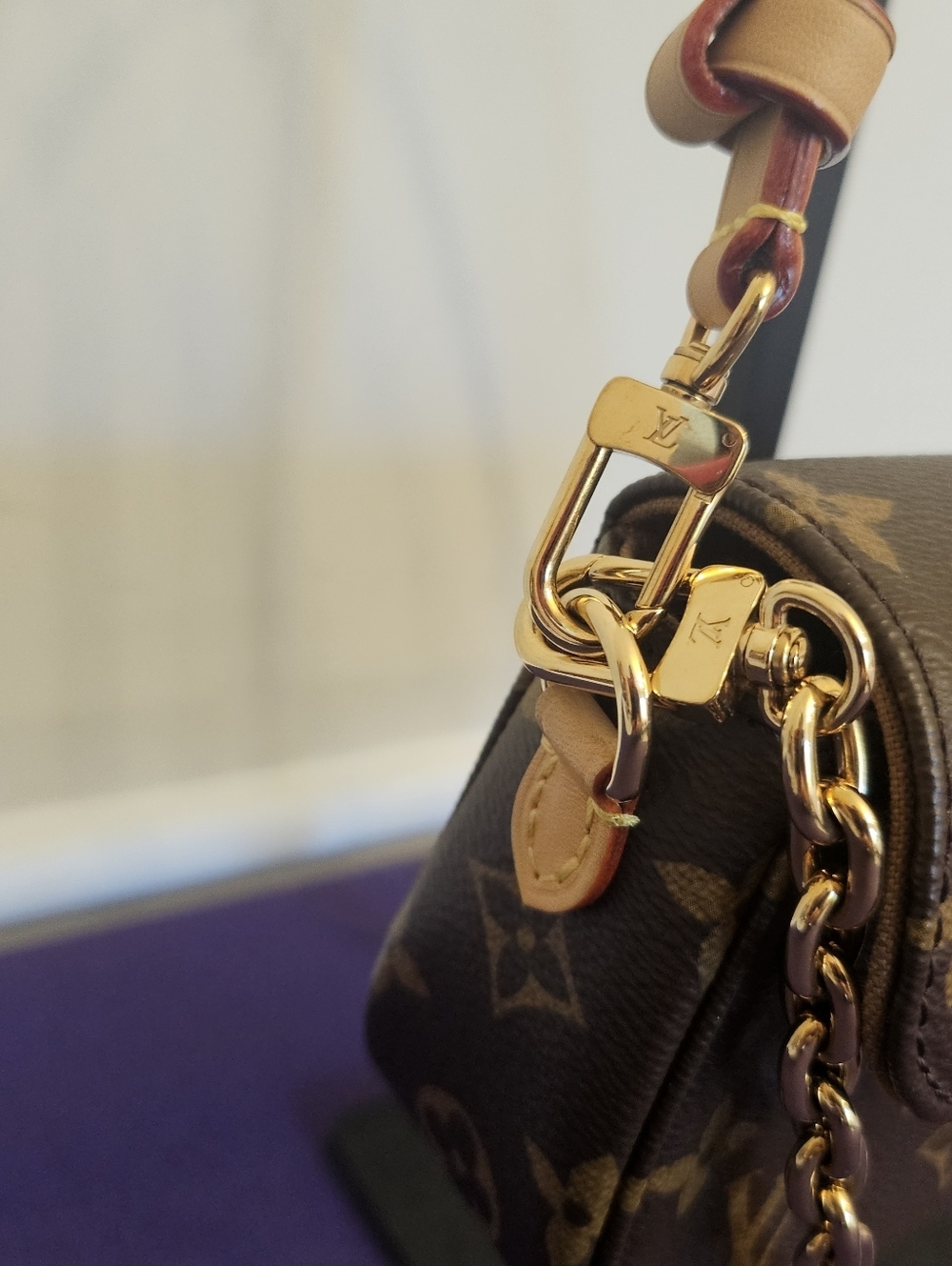 Louis Vuitton Ivy Wallet On Chain Monogram Microchipped w/ Dustbag - Picture 8 of 15